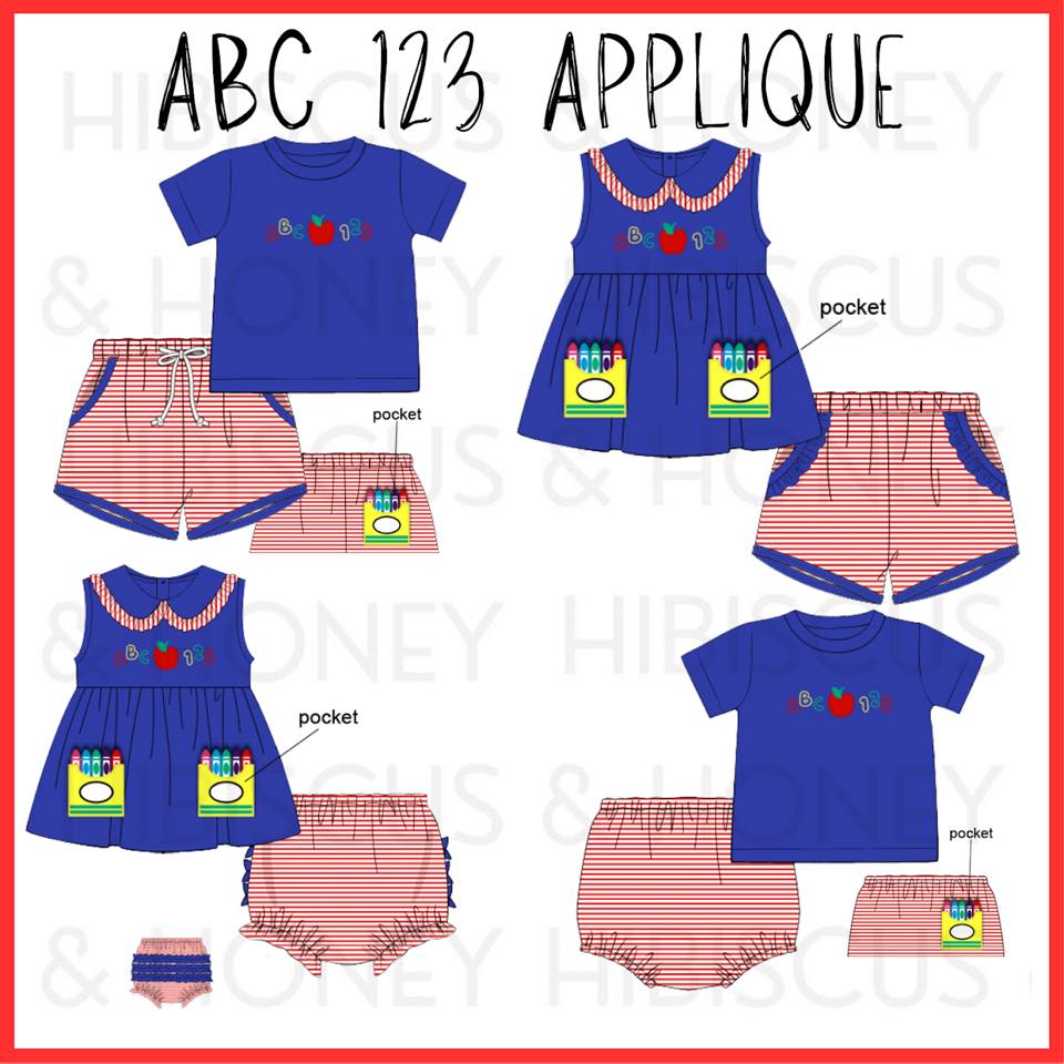 PREORDER - GBS ABC 123 APPLIQUE: ETA AUGUST