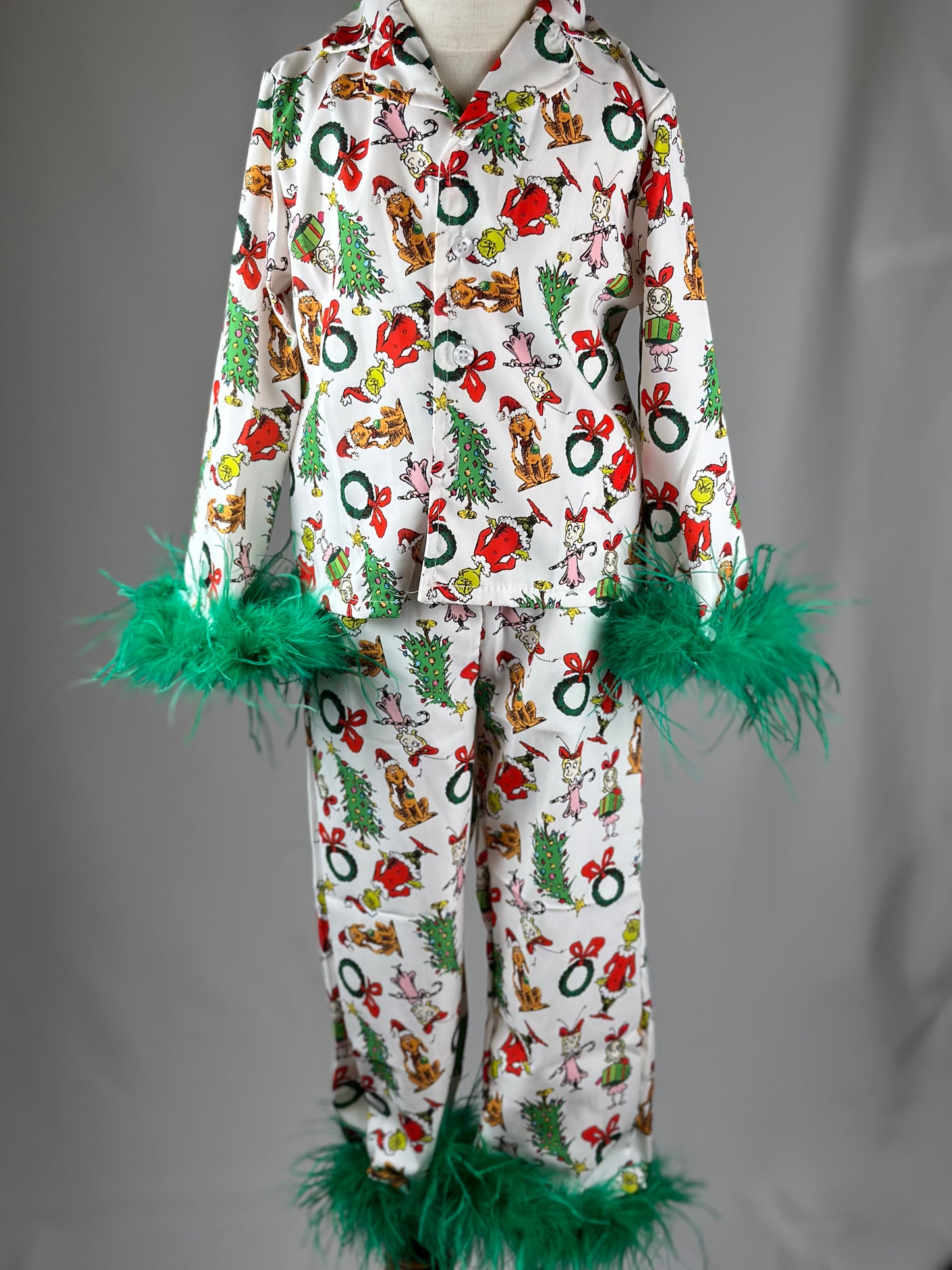 SALE - Grinch Silk Lounge Set