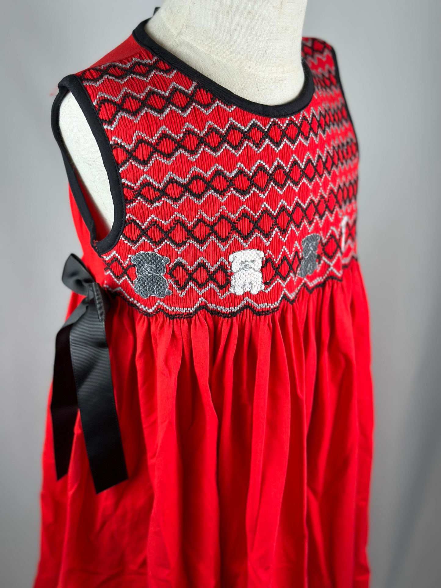 SALE - Dawgs Smocked Dress 5T