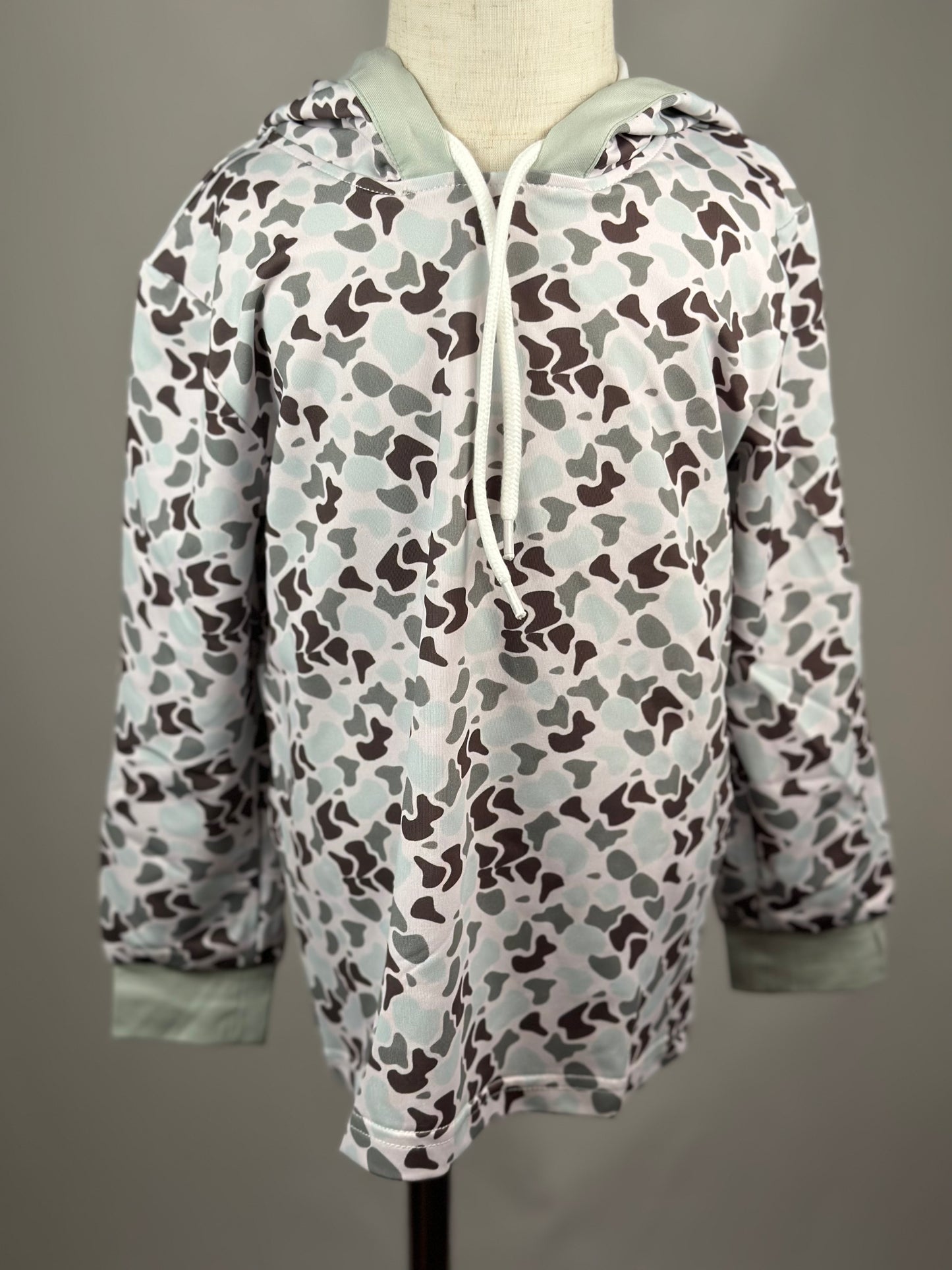 RTS - Retro Camo Boys Lightweight Hoodie 4T