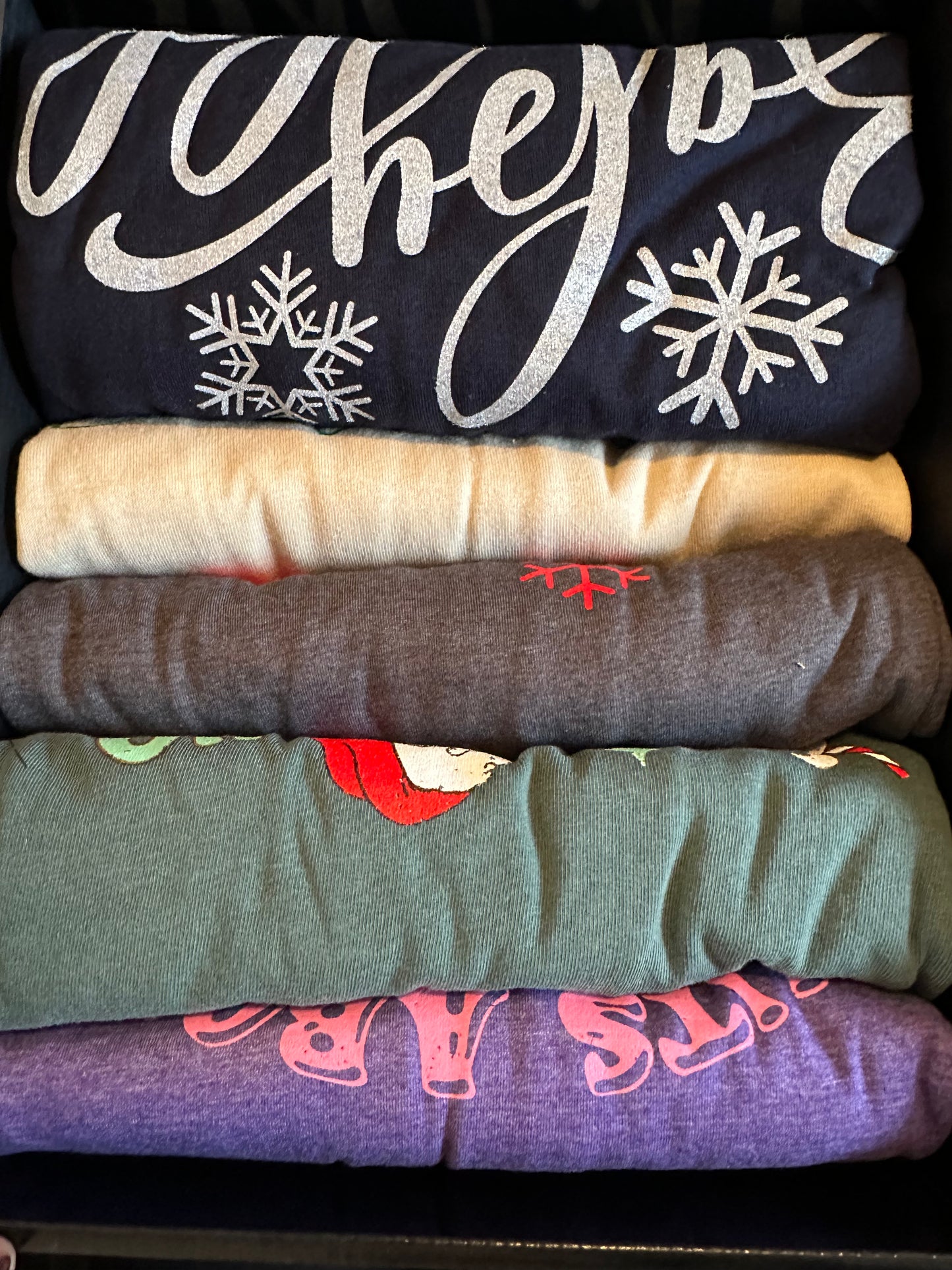 SALE - Christmas Ladies Mystery Tee Box size Large