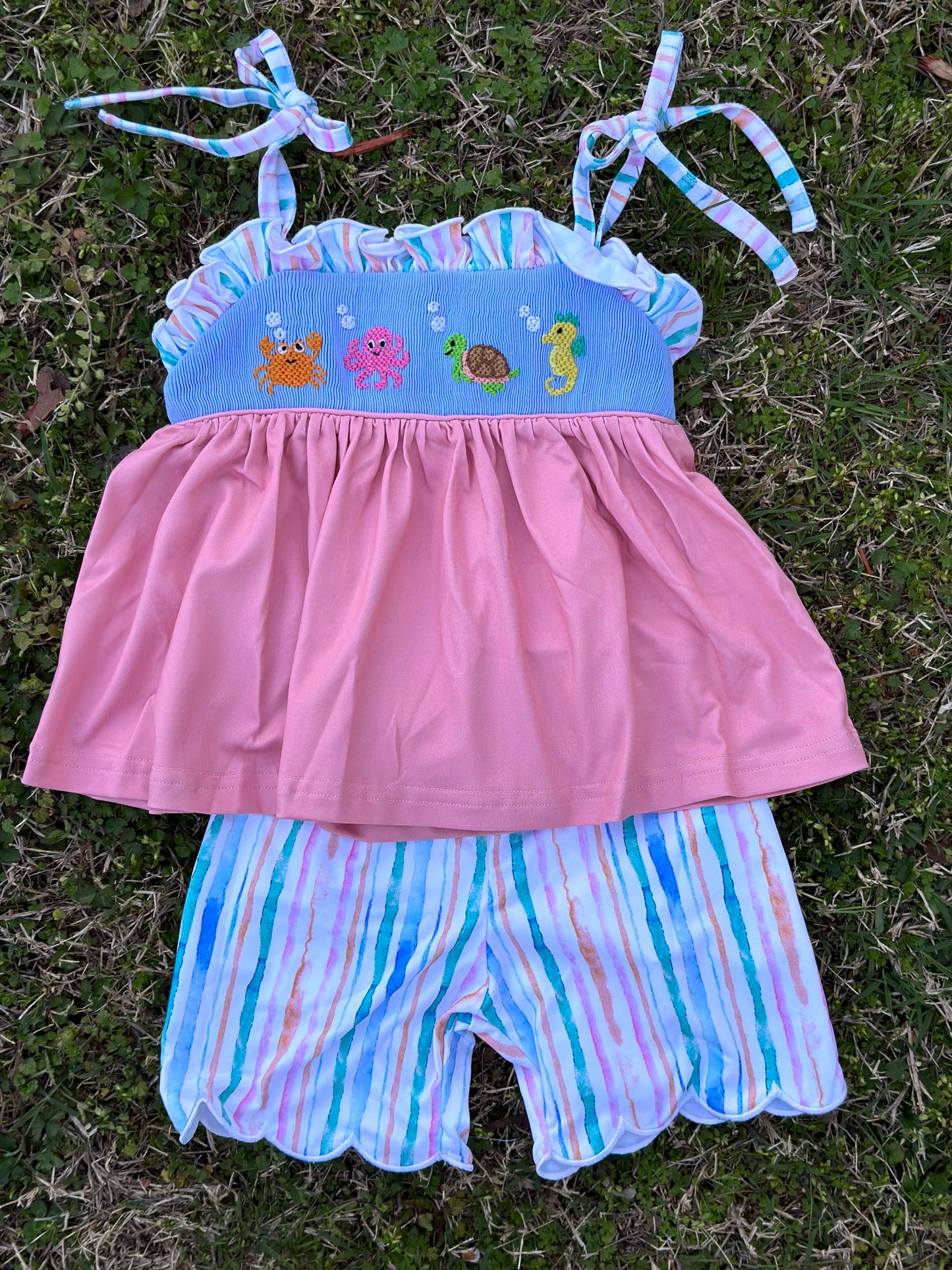 RTS - Ocean Friends Girl Short Set