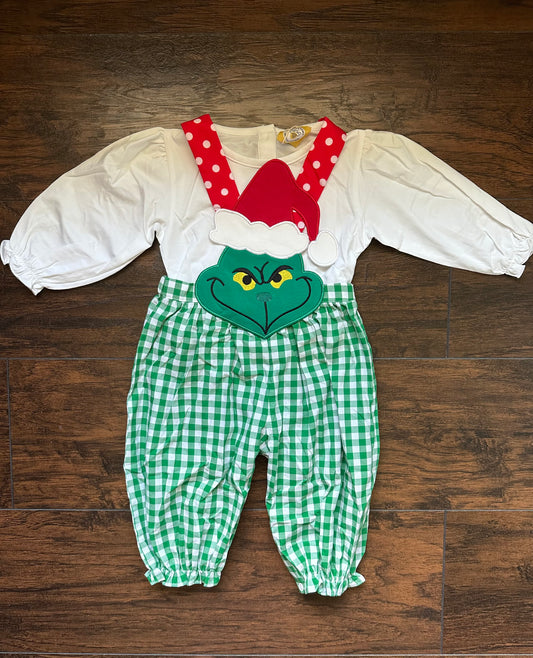 RTS - Girls Grinch Romper