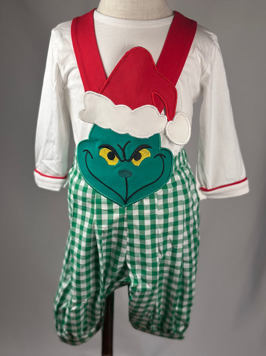 RTS - Boys Grinch Romper