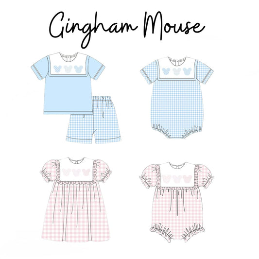 WEEKLY DEAL 10.14-10.19 - Appliqué Gingham Mouse: ETA March