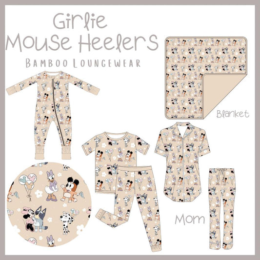 WS Bamboo Drop 2 - Girlie Mouse Heelers Bamboo Loungewear: ETA February