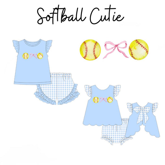 WEEKLY DEAL 10.14-10.19 - Appliqué Softball Cutie: ETA March