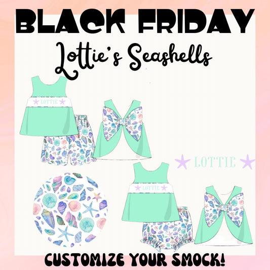 WS - Lottie's Seashells Name Smocks: ETA April