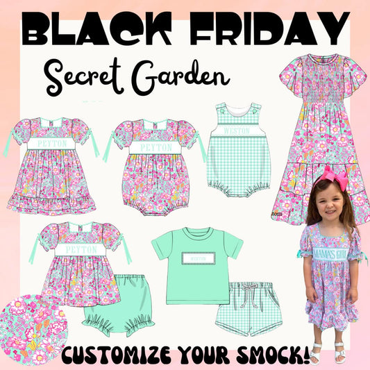 WS - Secret Garden Name Smocks: ETA April