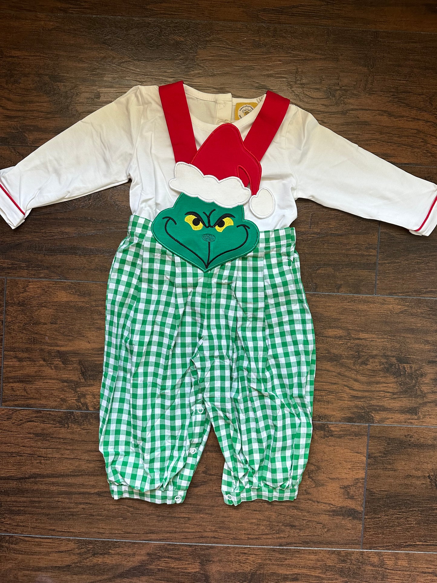 RTS - Boys Grinch Romper