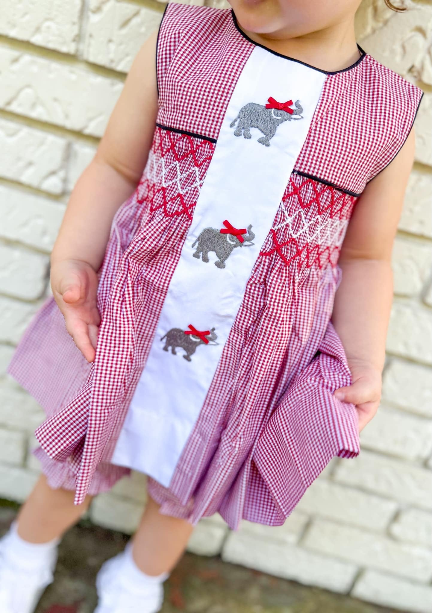 RTS: Elephant Girls Bloomer Short Set