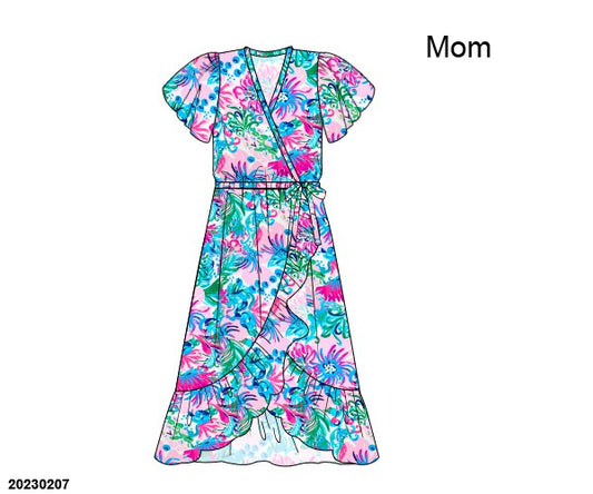 RTS - Summer Floral Mom Dress