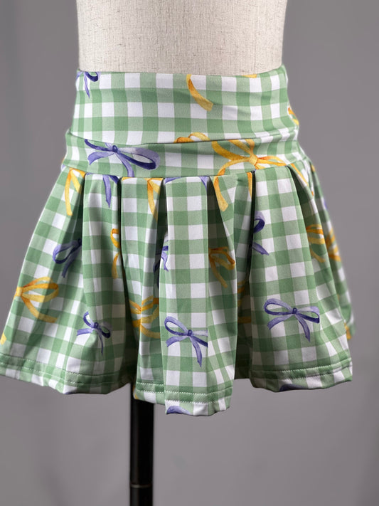 RTS - Mardi Gras Bow Skort