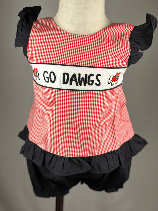 RTS - Go Dawgs Bloomer Short Set