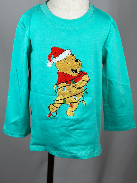 SALE - Pooh’s Christmas Lights Boys Shirt Only 3T