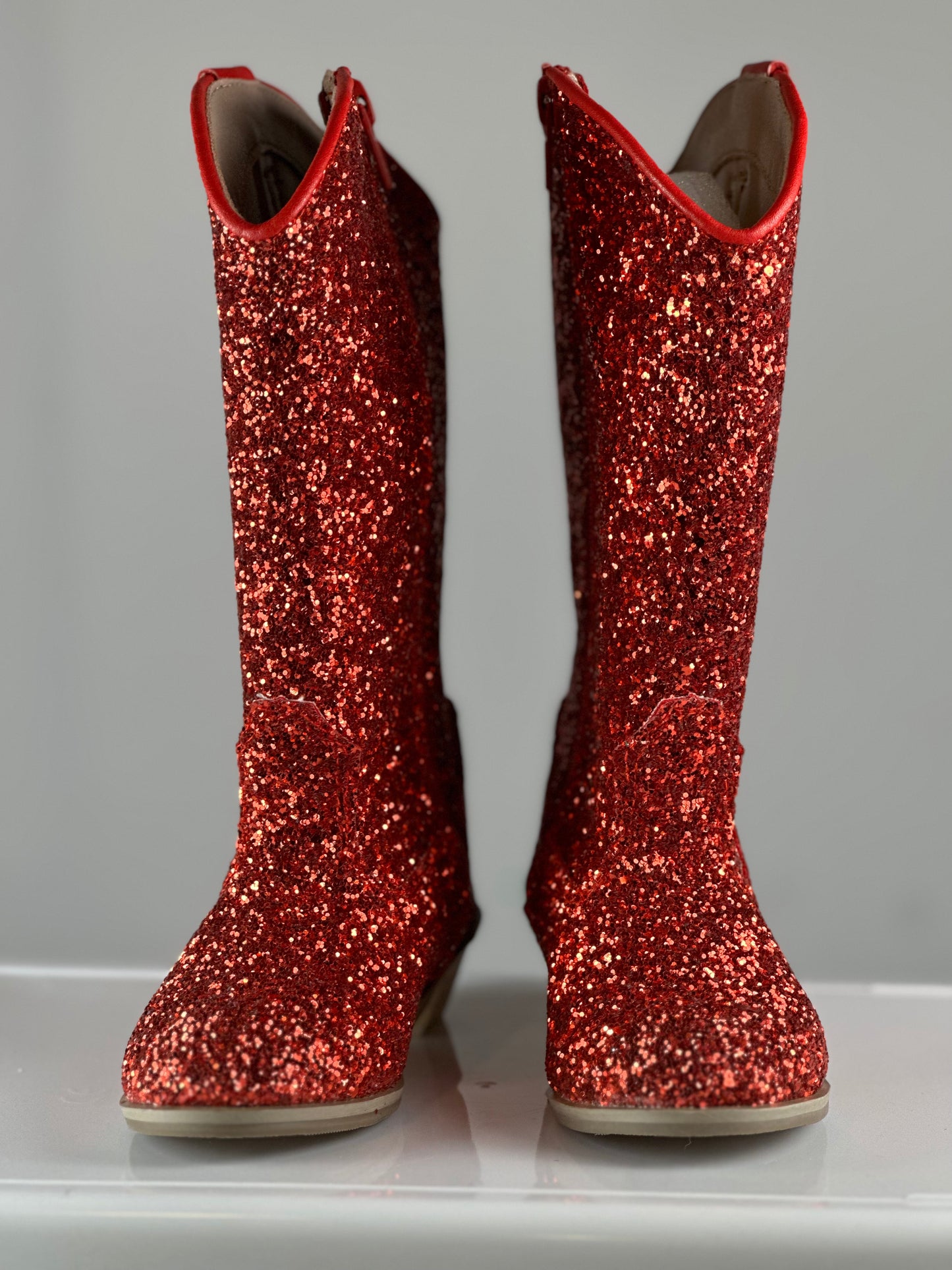 RTS - Glitter Cowgirl Boots 9C - RUN SMALL fits better as a 7C