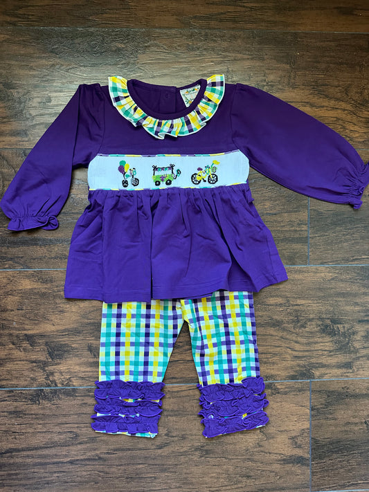 RTS - Mardi Gras Girl Pant Set