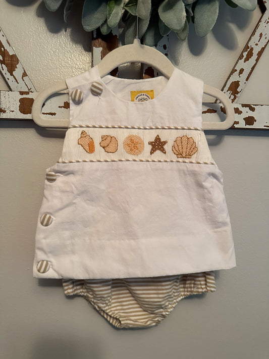 RTS: Boys Sand & Shells Diaper Set