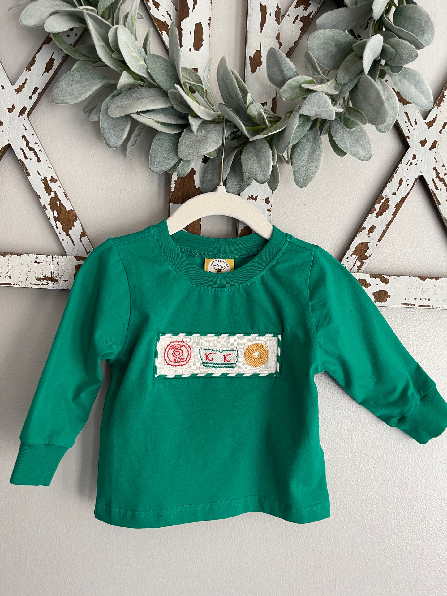 RTS: Smocked Glazed Donuts Collection - Boys Knit Shirt Only